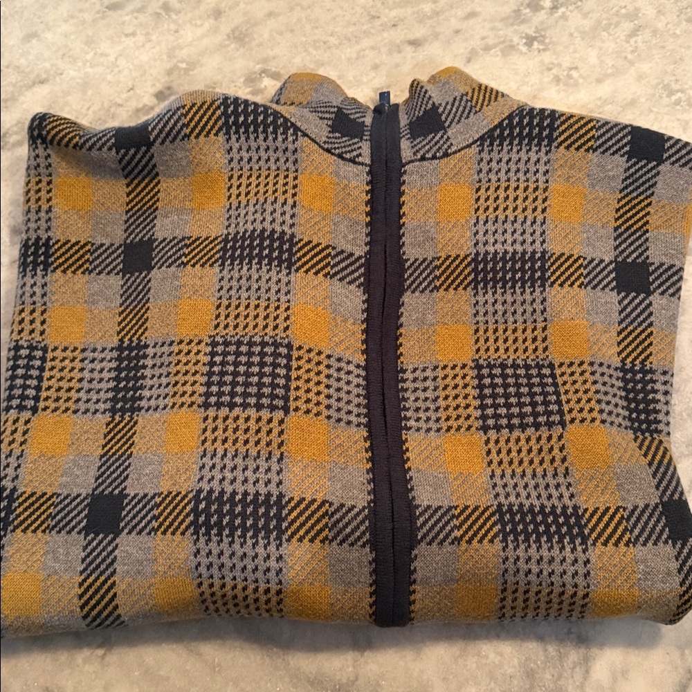🆕 Jones New York Zip Front Cape Cardigan / Cotton & Wool / L/XL